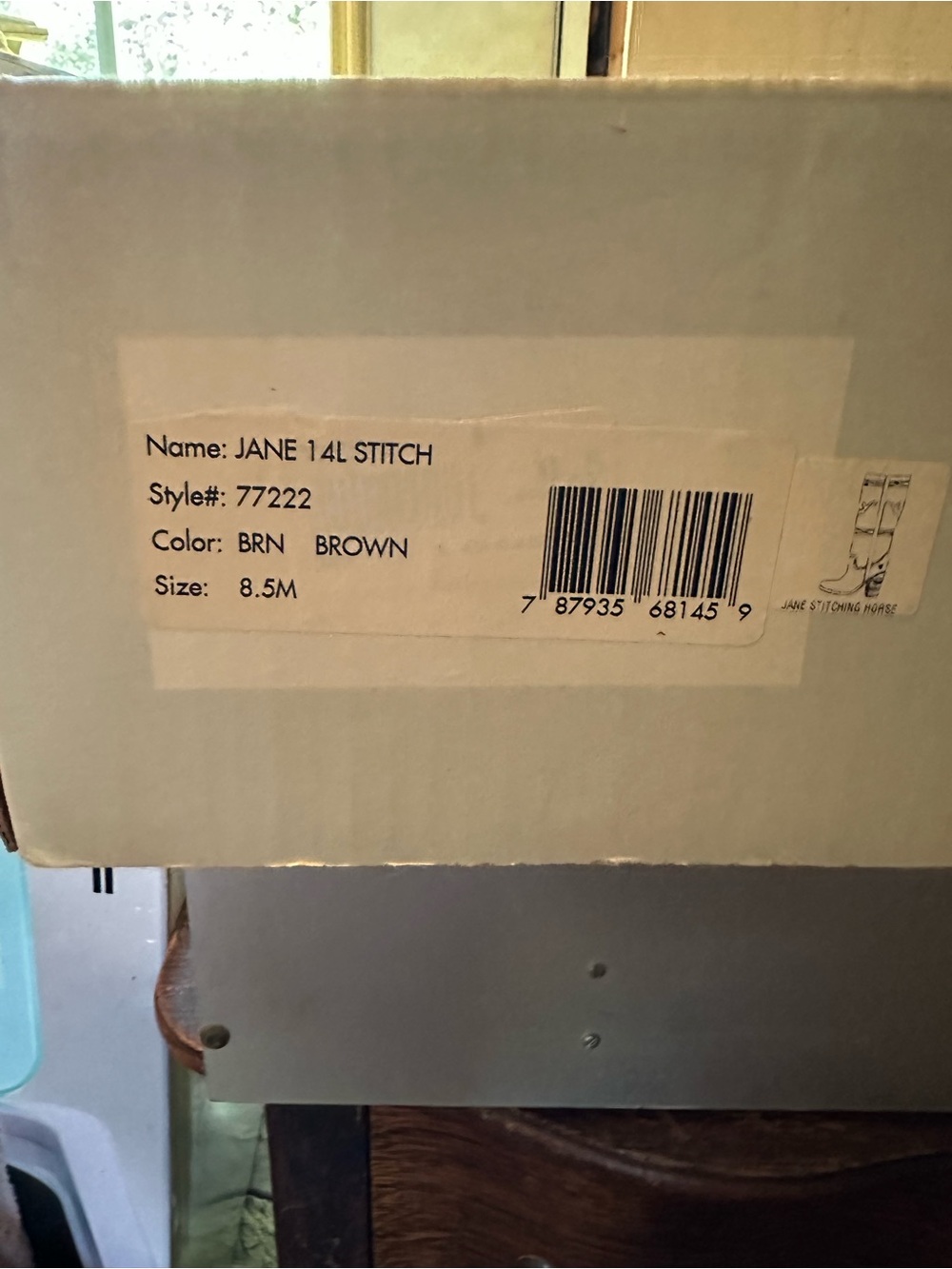 Frye Jane 14L Stitch Mid-calf Brown Boots - Picture 3 of 4